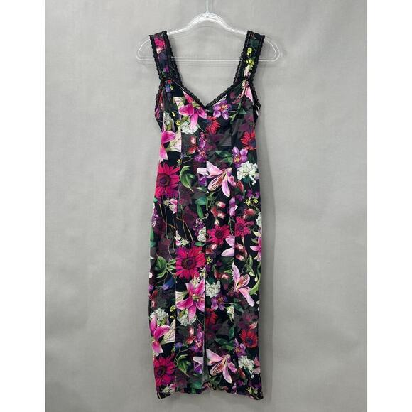 B51 Marchesa Notte Midi Dress Womens 2 Fairy Coquette Floral Feminine Swiftie - Picture 5 of 12